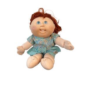 Vintage 1991 Hasbro Cabbage Patch Kids Girl - Red Hair Blue Eyes Freckles